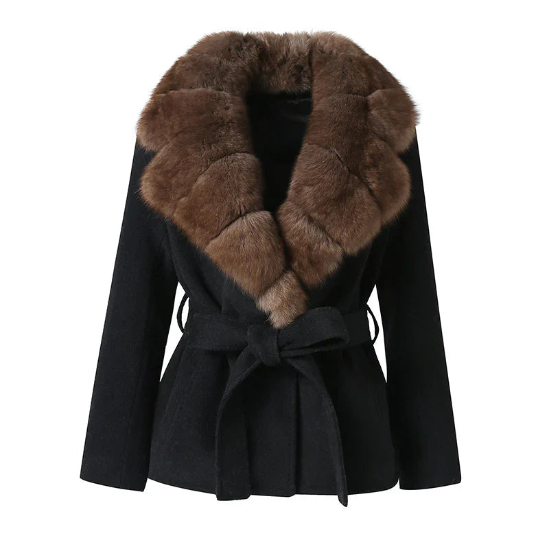 Vivian | Faux Fur Belted Coat