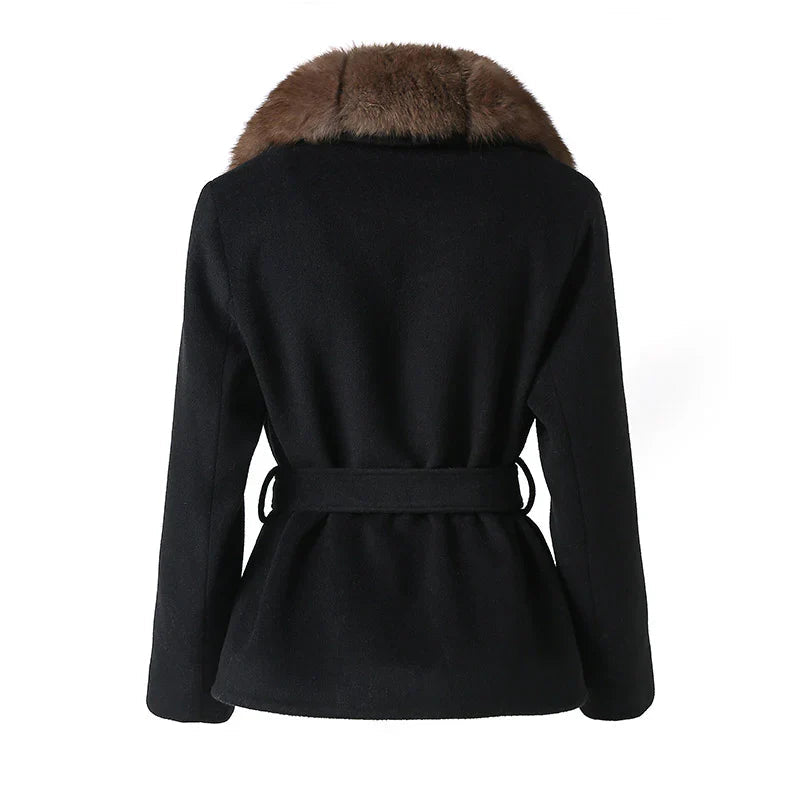 Vivian | Faux Fur Belted Coat