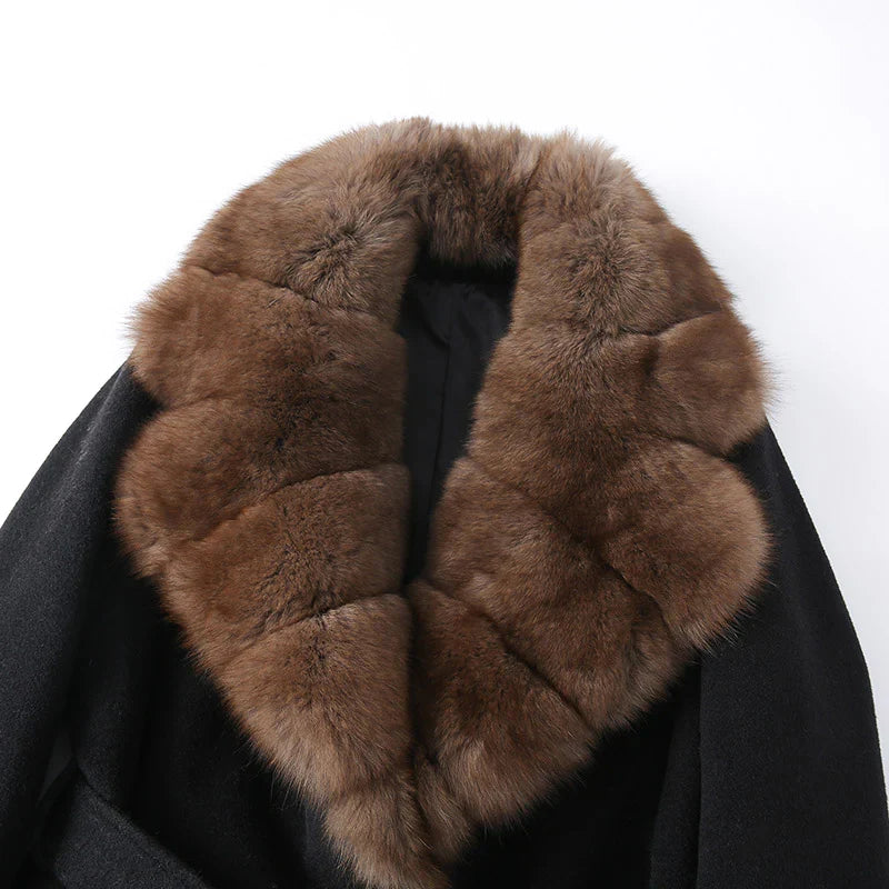 Vivian | Faux Fur Belted Coat