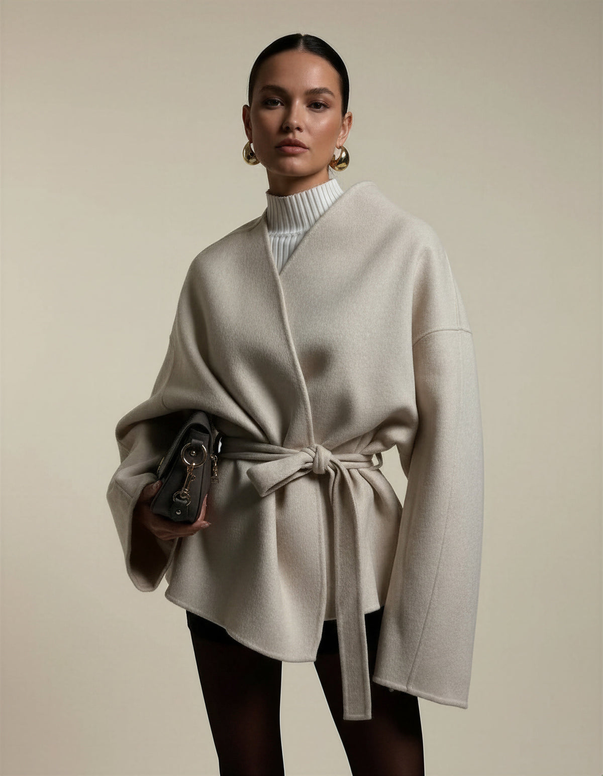 Margaret | Tie Waist Tailored Coat