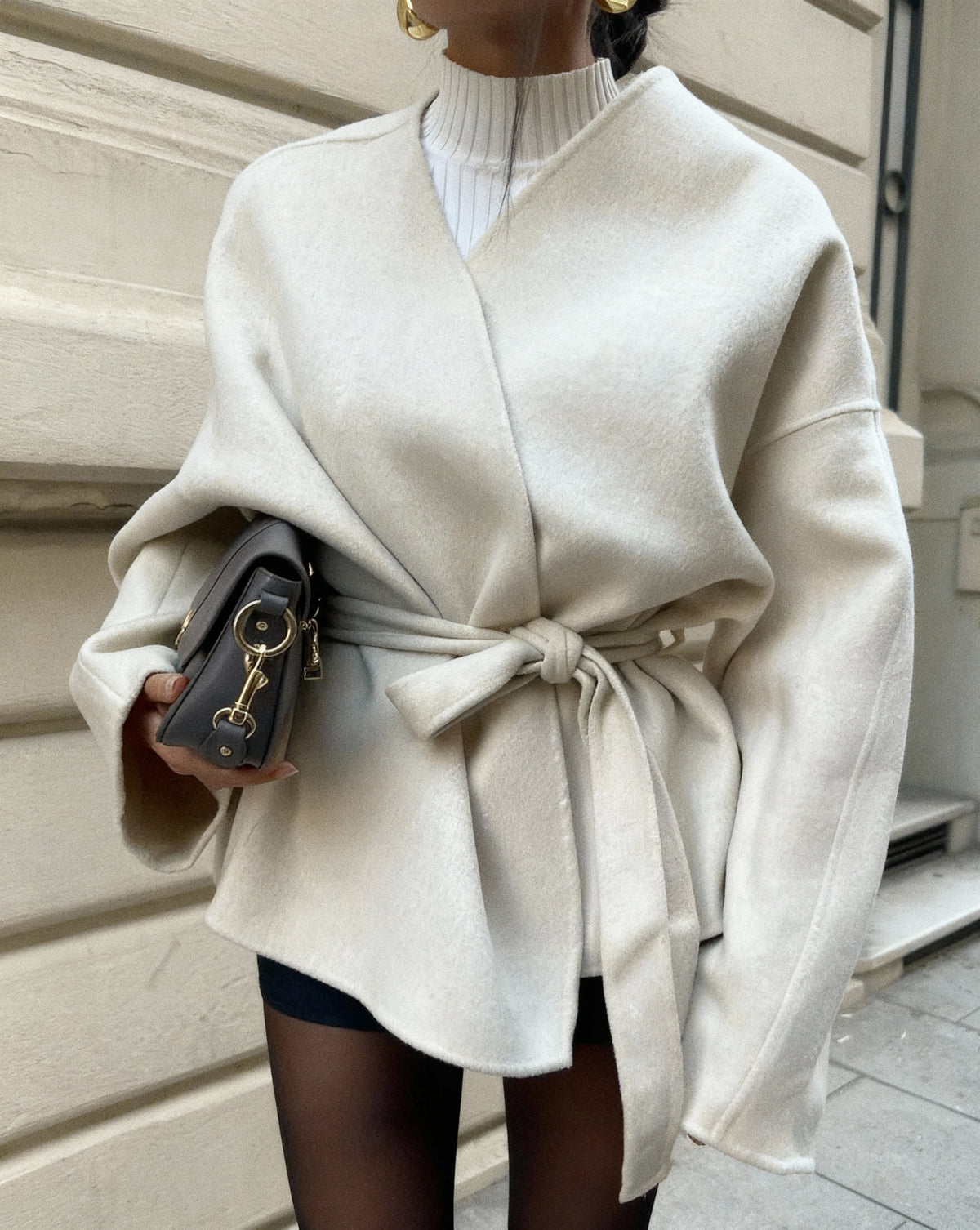 Margaret | Tie Waist Tailored Coat