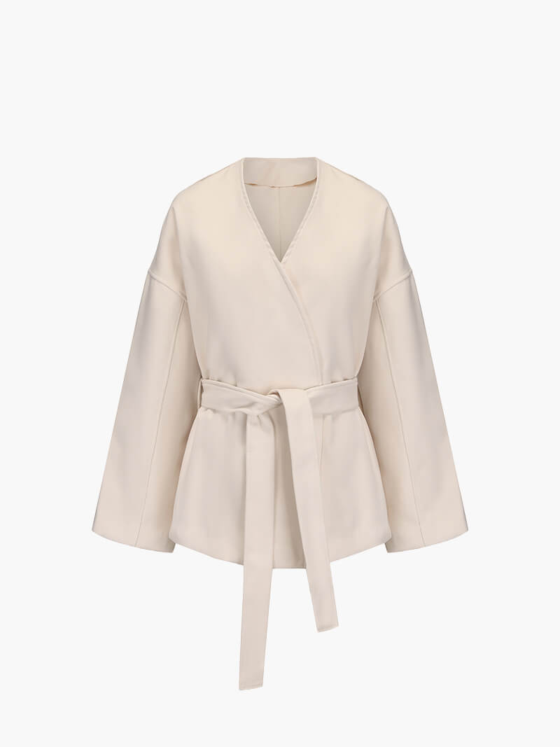 Margaret | Tie Waist Tailored Coat