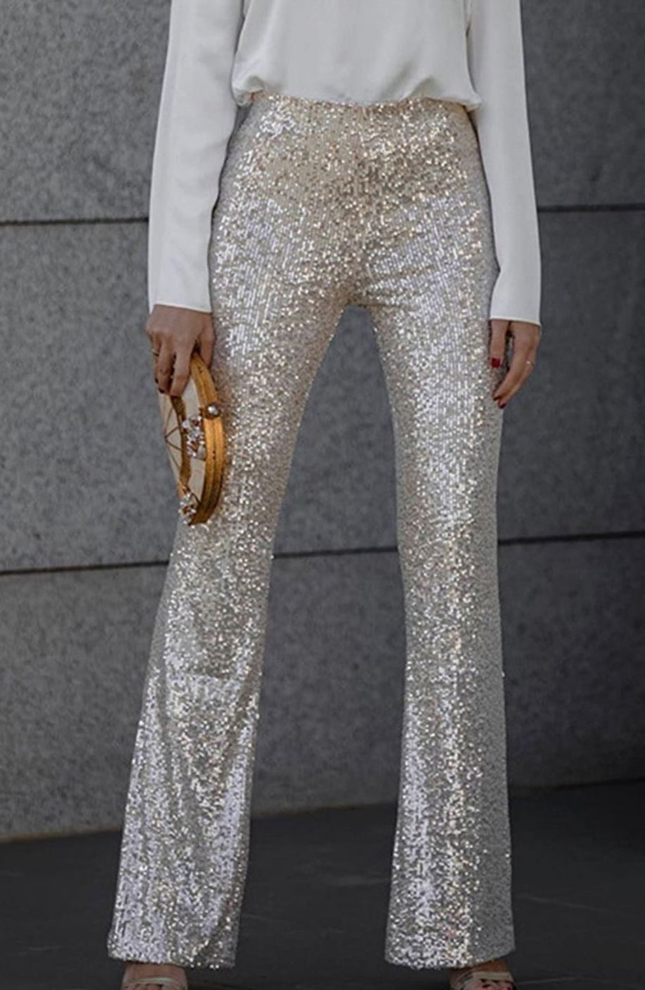 Aria | Sequin Flare Pants