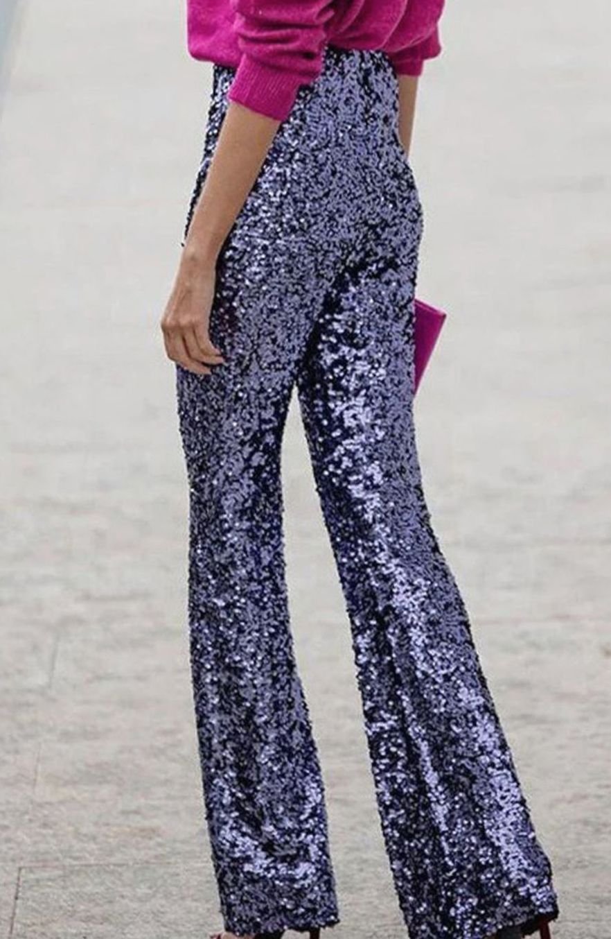 Aria | Sequin Flare Pants
