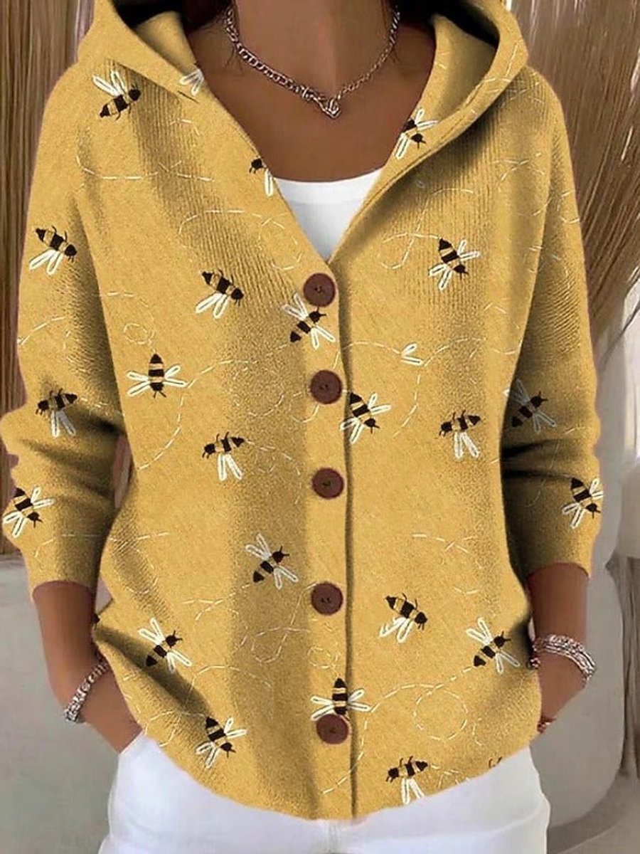 Scarlett | Patchwork Hooded Cardigan