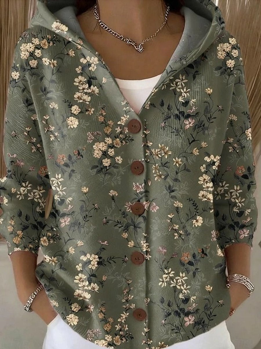Scarlett | Patchwork Hooded Cardigan