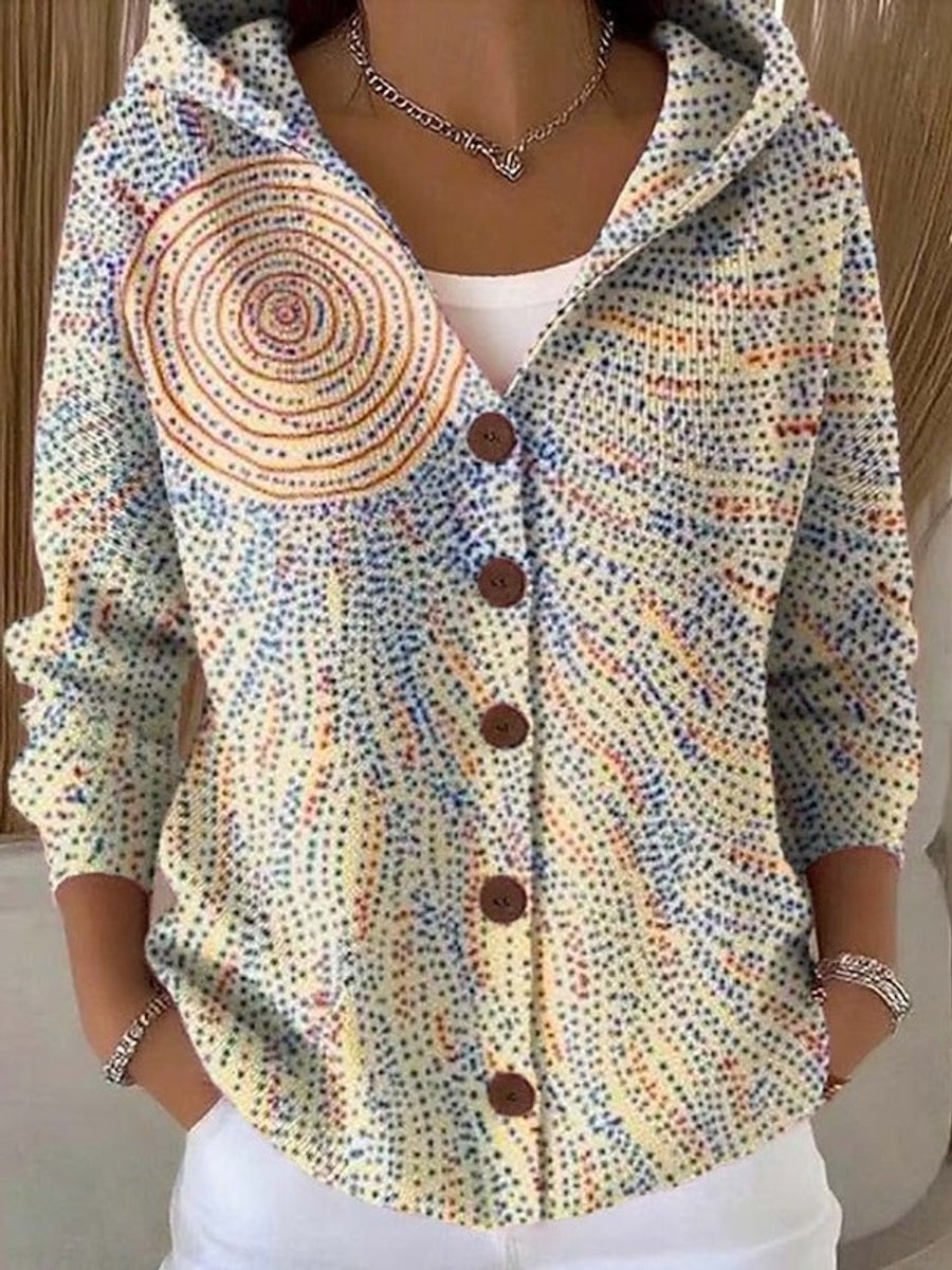 Scarlett | Patchwork Hooded Cardigan