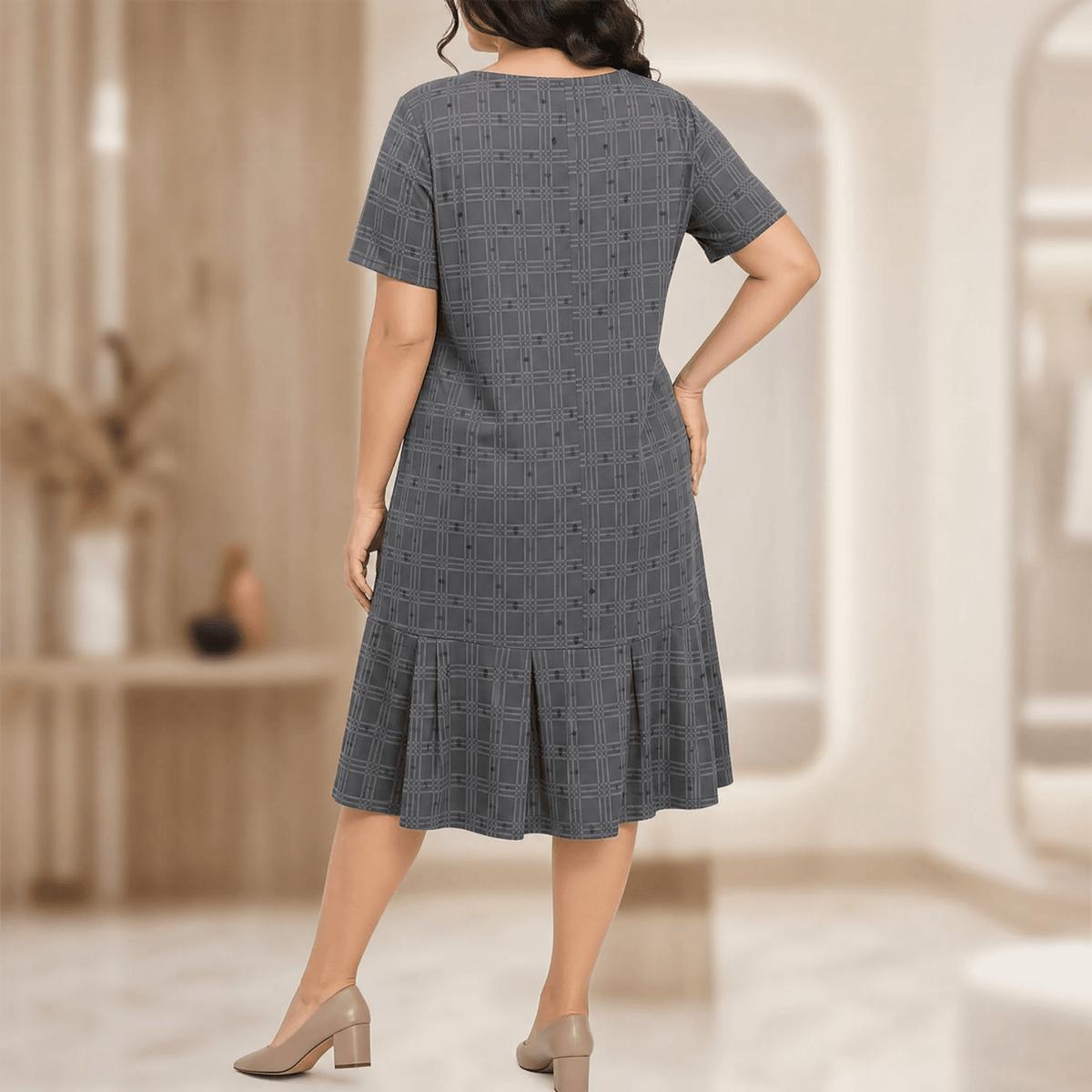 Julie | Zip-Front Midi Dress